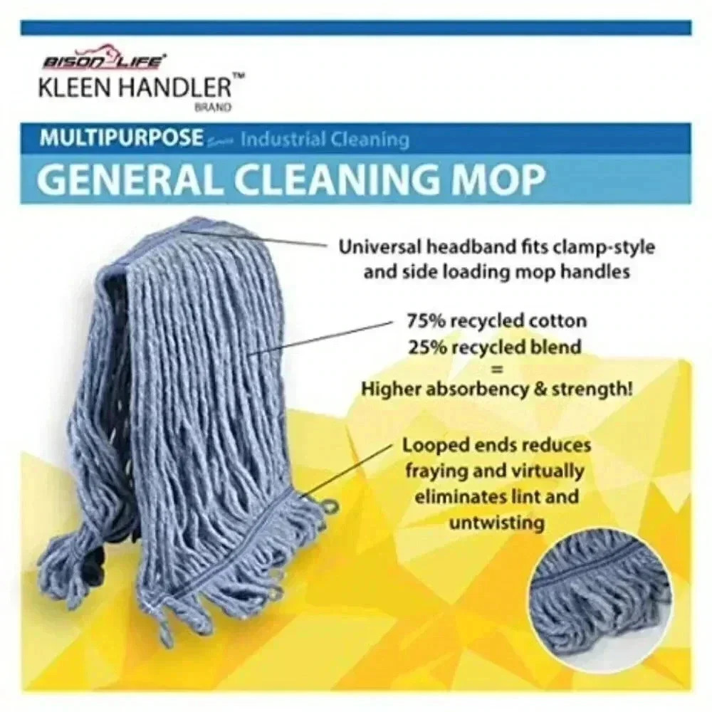 Bison Life Blue Wet Floor Mop Head refills - Picture 6 of 9